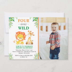 Invitation 4ème Anniversaire de la Fête du Lion de la Jungle 