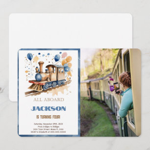 Invitation 4ème anniversaire de la photo du train
