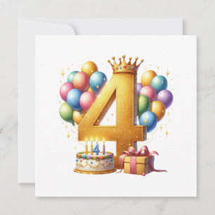 Invitation 4ème anniversaire doré