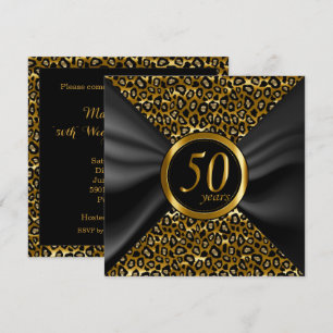 Invitation 50 ans d'Années d'Or avec Satin Noir