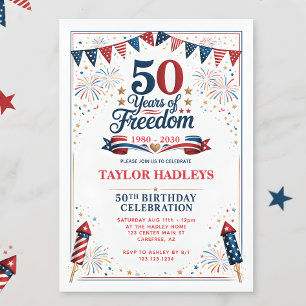 Invitation 50 Ans de Liberté 50e Anniversaire
