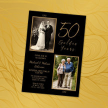 50 ans d'or 50e anniversaire de Mariage Or