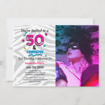 50 ans et fabuleuse fête d'anniversaire 80 ans Inv
