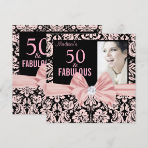 Invitation 50 ans et fabuleux anniversaire de l'arc en damas