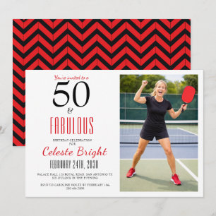 Invitation 50 ans et Fabuleux   Carton d'invitation pour 50èm