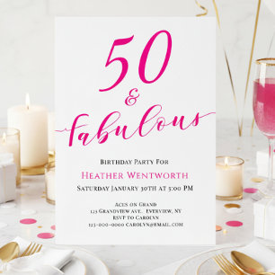 Invitation 50 ans et fabuleux Cinquantième anniversaire de na