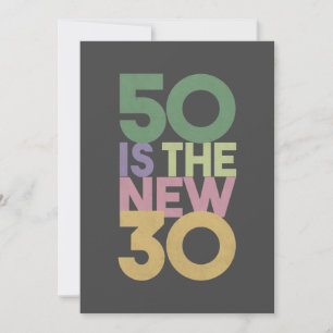 Invitation 50 est le nouveau cadeau de 30 - 50e anniversaire