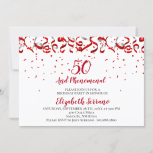 Invitation 50 Et Anniversaire Phénoménal