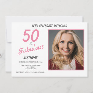 Invitation 50 et Fabuleux anniversaire