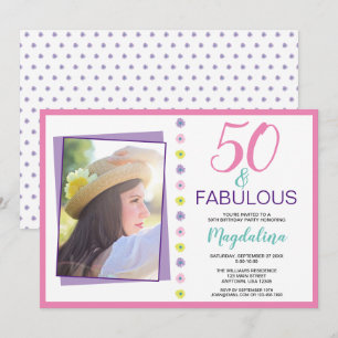 Invitation 50 et Fabuleux anniversaire