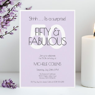 Invitation 50 et fabuleux Moderne Cinquante ans Anniversaire 