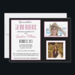 Invitation 50 et Fabulous Party Photos<br><div class="desc">Jovely fun 50 and Fab I 50th Birthday Party Invitation — Cette carte envoie un message si heureux pour une invitation photo de 50th anniversaire que vous pouvez personnaliser et envoyer pour votre fête du cinquantième anniversaire. Les mots "50 and Fabulous" se démarquent — remplacez facilement les photos et d'autres...</div>