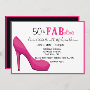 Invitation 50 & Fab 50 et fabuleux talon rose haut