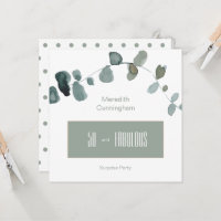 50 & Fabuleux Sage Simple Carré d'anniversaire
