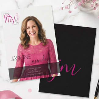 Invitation 50 & Fabulux Superposition de photo Monogramme Ann