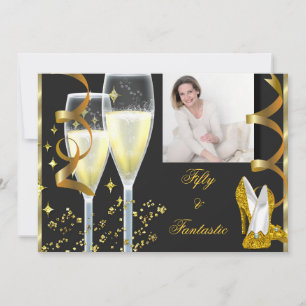 Invitation 50 & Fantastique Chaussures Champagne Élégantes Ph