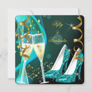 Invitation 50 & Fantastiques Incroyables Talons Hauts Sarcell