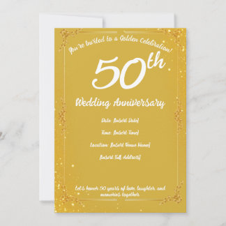 Invitation 50e Anniversaire