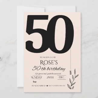 Invitation 50e anniversaire