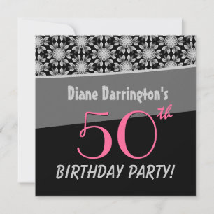Invitation 50e anniversaire de la fête de l'argent et de la f