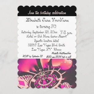 Invitation 50e anniversaire de Las Vegas