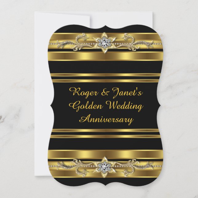 Invitation 50e anniversaire de mariage (Devant)