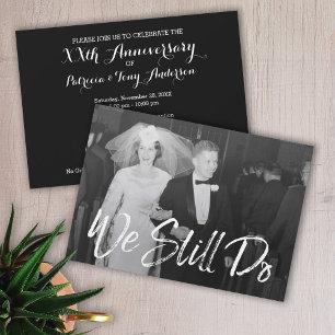 Invitation 50e anniversaire de mariage avec photo - Nous le f