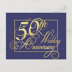 Invitation 50e anniversaire de mariage - Économique spécial