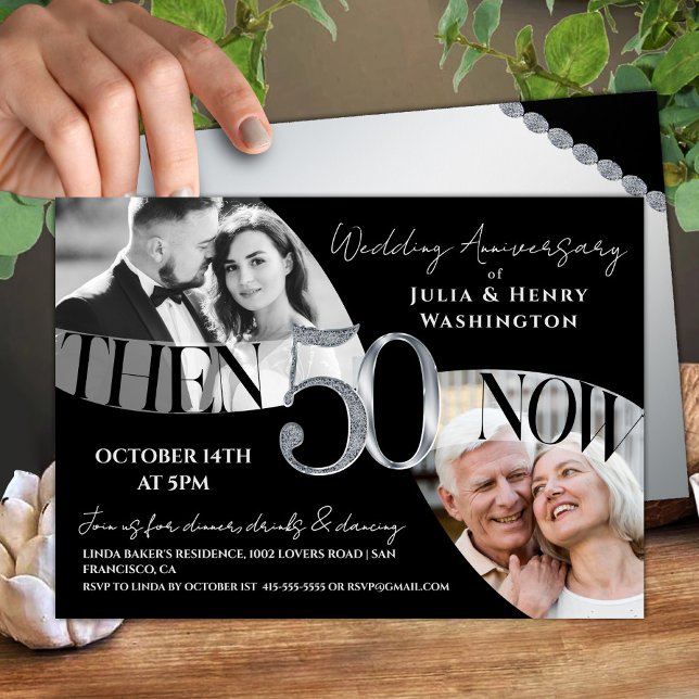 Invitation 50e anniversaire de mariage Moderne Prestige (Créateur téléchargé)