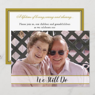 Invitation 50e anniversaire de mariage Nous faisons toujours