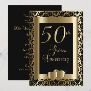 Invitation 50e anniversaire de mariage   Texte DIY