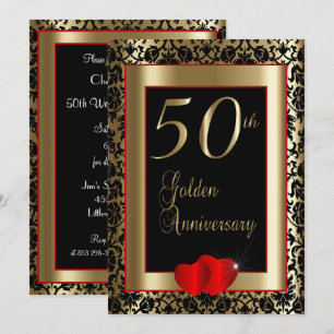 Invitation 50e anniversaire de mariage   Texte DIY