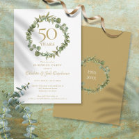 50e anniversaire d'or Surprise Party Garland