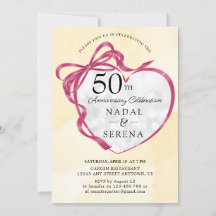Invitation 50e anniversaire du Mariage