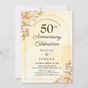 Invitation 50e anniversaire du Mariage