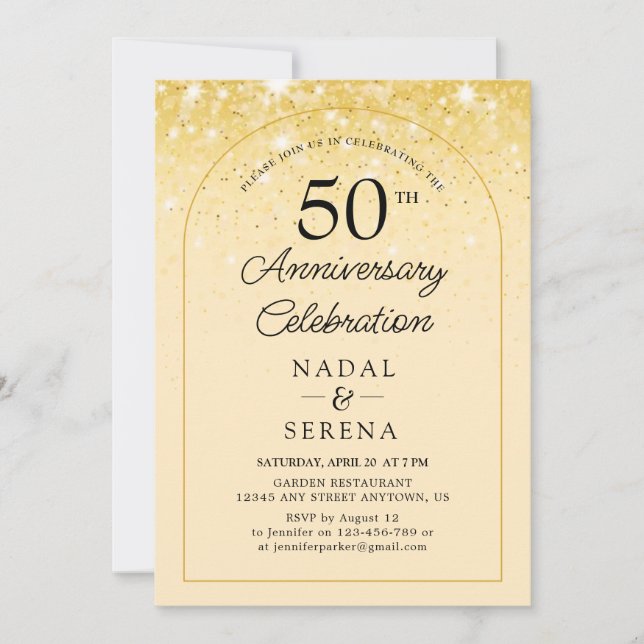 Invitation 50e anniversaire du Mariage (Devant)