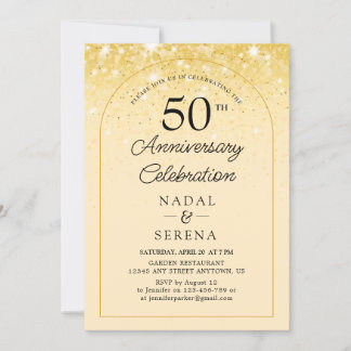 Invitation 50e anniversaire du Mariage