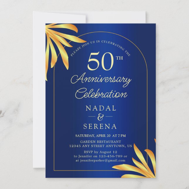 Invitation 50e anniversaire du Mariage (Devant)