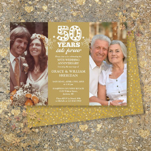 Invitation 50e anniversaire du Mariage - Forever 50e photo