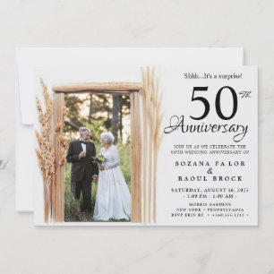 Invitation 50e anniversaire du Mariage photo