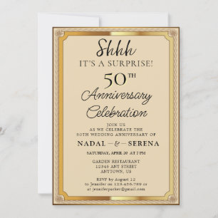 Invitation 50e anniversaire du Mariage surprise