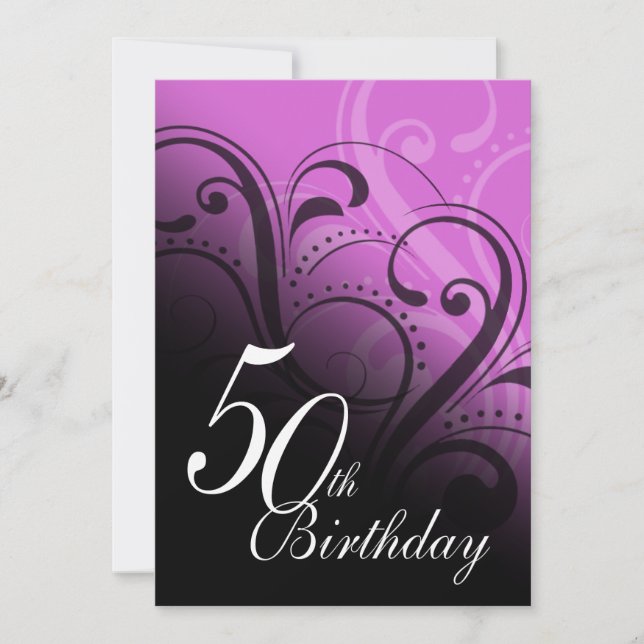 Invitation 50e anniversaire du Swirl (Devant)