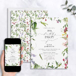 Invitation 50e anniversaire Fleur sauvage d'été moderne aquar<br><div class="desc">Célébrez un 50e anniversaire en style avec cette incroyable Invitation de Fleur sauvage d'été moderne Watercolor! Doté d'un cadre élégant de délicats fleurs sauvages d'été, il constitue le cadre idéal pour honorer cette occasion spéciale. De plus, vous pouvez customiser l'invitation avec des détails personnels écrits dans la calligraphie à la...</div>