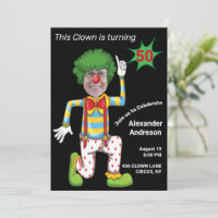 50e Anniversaire Hommes Nouveau Clown amusant Epic