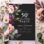 Invitation 50e anniversaire Moody moderne Bourgogne Blush Flo<br><div class="desc">Célébrez votre jalon avec une invitation moderne moody 50th anniversaire avec des fleurs bourguignonnes et rousses. Ce design élégant allie des tons profonds et dramatiques avec des accents doux et romantiques, parfaits pour créer une atmosphère sophistiquée et accueillante. L'étonnant aménagement fleuri apporte une touche de luxe, tandis que l'aménagement contemporain...</div>