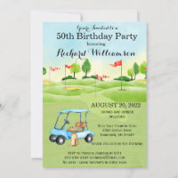 50e fête d'anniversaire Fête de Golf pour hommes