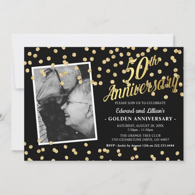 Invitation 50e fête des Mariages d'or (Devant)