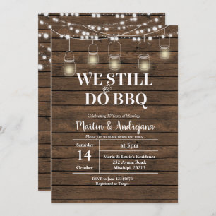 Invitation 50e Nous faisons toujours BBQ Mariage Anniversaire