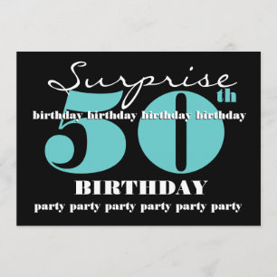 Invitation 50e SUPRISE Anniversaire Modèle d'invitation