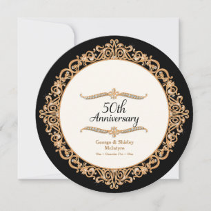 Invitation 50ème anniversaire de Mariage d'or